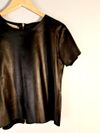 Blusa Tassia Ely couro