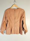 Blusa Juliana Sanmartin couro