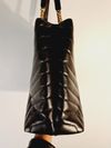Bolsa Saint Laurent Black Matelassê Cassandre Shopper