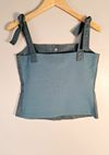 Blusa Juliana Sanmartin couro
