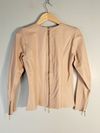 Blusa Francy Vasconcelos couro