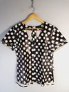 Blusa St Trois couro