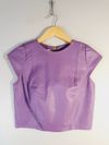 Blusa tassia Ely couro