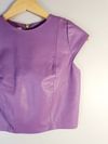 Blusa tassia Ely couro