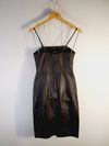 Vestido Carmim couro