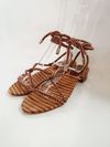Sandália Alexandre Birman Donna Woven 90 Guava/Rum