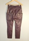 Calça Massimo Dutti couro