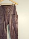 Calça Massimo Dutti couro