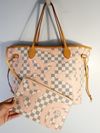 Bolsa Louis Vuitton Neverfull Damier Azur MM Tahitienne Rose