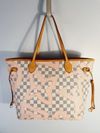 Bolsa Louis Vuitton Neverfull Damier Azur MM Tahitienne Rose
