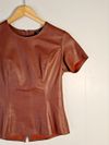 Blusa St Trois couro