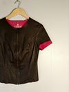Blusa Carmim couro