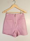 Shorts Juliana Sanmartin couro
