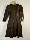 Vestido Carina Duek couro