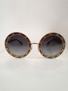 Óculos Dolce & Gabbana Round Rhinestone
