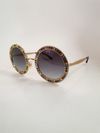 Óculos Dolce & Gabbana Round Rhinestone