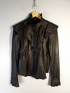 Camisa Zinnia couro