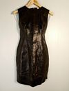 Vestido Juliana Sanmartin couro