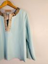 Blusa Juliana Sanmartin couro
