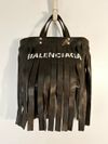 Bolsa Balenciaga Laundry Cabas Tote Fringe