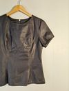 Blusa Tássia Ely Couro