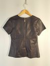 Blusa Tássia Ely Couro