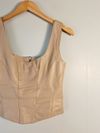 Blusa Tais Peretto Couro