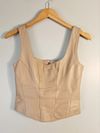 Blusa Tais Peretto Couro