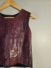 Blusa Couro Python