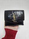 Carteira Saint Laurent Crocco