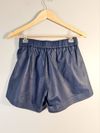 Shorts de Couro