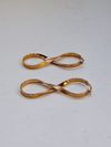 Brinco Valiatti Infinito ouro amarelo 18K