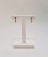 Brincos Vivara ouro branco 18K