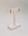 Brincos Vivara ouro branco 18K