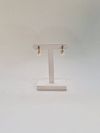 Brincos Vivara ouro branco 18K