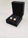 Brincos Vivara ouro branco 18K