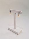 Brincos Vivara ouro branco 18K