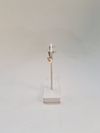 Brincos Vivara ouro branco 18K