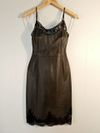 Vestido Juliana Sanmartin couro