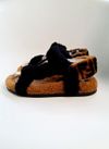 Flat Fendi Shearling Slide