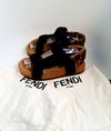 Flat Fendi Shearling Slide