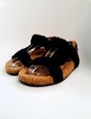 Flat Fendi Shearling Slide