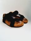 Flat Fendi Shearling Slide
