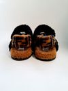 Flat Fendi Shearling Slide