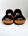 Flat Fendi Shearling Slide