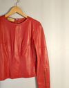 Blusa Juliana Sanmartin couro