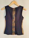 Blusa Juliana Sanmartin couro