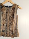 Blusa Juliana Sanmartin couro