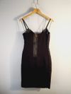 Vestido Juliana Sanmartin couro