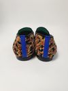 Loafer Blue Bird Velvet Leopardo